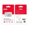 Unitek A1034NI adapter USB-A male naar USB-C female, USB 3.1 Gen1, zilver