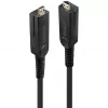 Lindy 10m glasvezel-hybride micro-HDMI-18G-kabel met afneembare HDMI- en DVI-aansluitingen