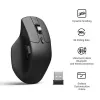 Muis Keychron M6 rechtshandig universeel — optisch, RF draadloos + Bluetooth + USB-C, 30000 DPI, zwart