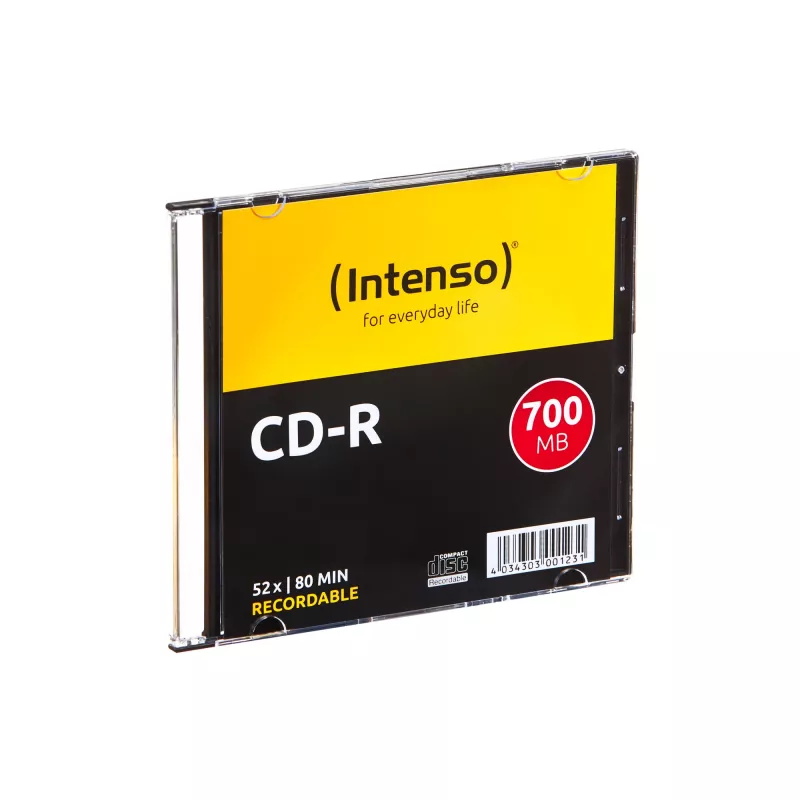 Intenso - 10 x CD-R - 700MB (80 min) 40x - Slim Jewel Case - opslagmedium (1001622)