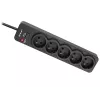 Tracer PowerGuard PRO zwart 5 AC-stopcontacten 1,6 m 3680 W