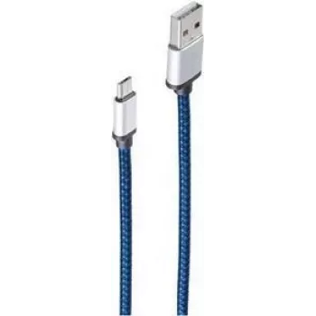 ShiverPeaks BS14-50020 - 0,9 m - USB A - Micro-USB B - USB 2.0 - 480 Mbit/s - blauw