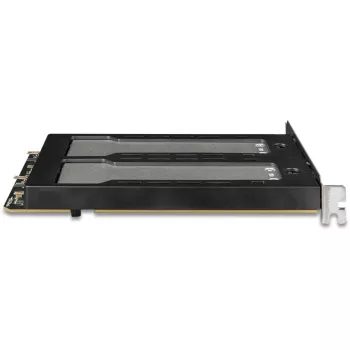 Mobiel opslagrack RAIDSONIC ToughArmor MB842MP-B — 2 verwisselbare bays voor M.2 NVMe, PCIe 4.0 x16