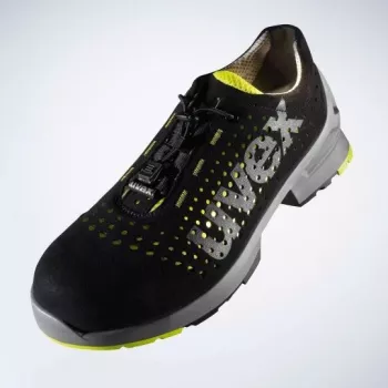 Veiligheidsschoenen Uvex 85438 unisex volwassenen zwart limoen polyurethaan microvelours