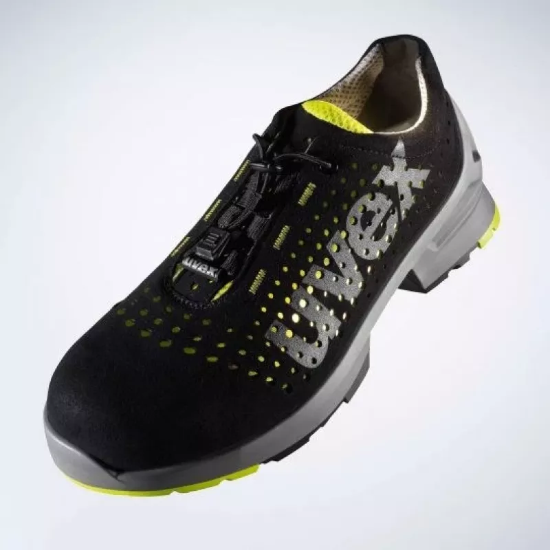 Veiligheidsschoenen Uvex 85438 unisex volwassenen zwart limoen polyurethaan microvelours