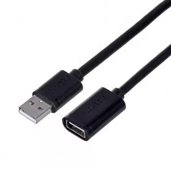 USB-verlengkabel Unitek Y‑C418GBK 5 m USB A naar USB A USB 2.0, zwart