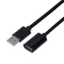 USB-verlengkabel Unitek Y‑C418GBK 5 m USB A naar USB A USB 2.0, zwart