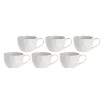 6-delige set ontbijtbekers Lunia 420 ml