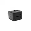 Reisadapter SBOX TA-23 met dual-USB-oplader en universele stekkercompatibiliteit