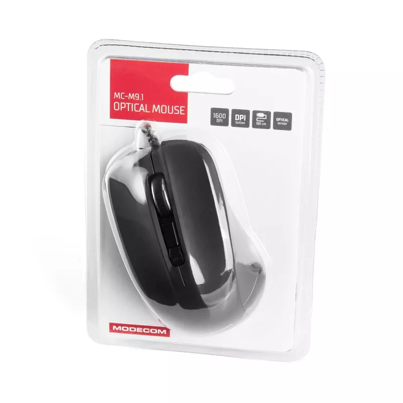 Muis Modecom MC-M9.1 USB Type-A optisch rechtshandig