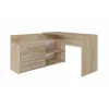 Topeshop DANY SONOMA KPL computertafel eikenkleur