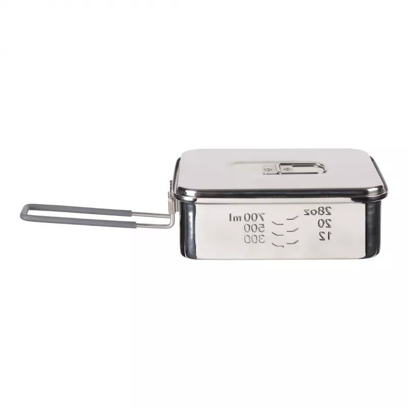Pan ESBIT PT1200ST roestvrijstalen campingpan 1,2 L, 554 g, zilver