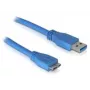 DeLOCK Micro-USB 3.0-kabel 1 m, USB A, 5 Gbit/s, blauw