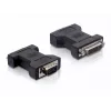 Delock - VGA-adapter - DVI-I (W) naar HD-15 (VGA) (M) - duimschroeven (65017)