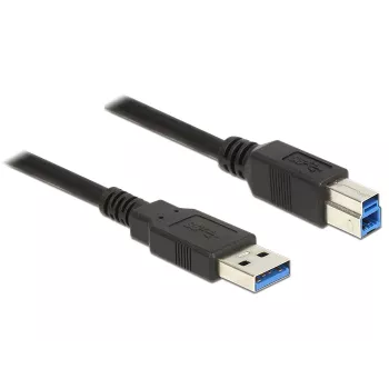 USB-kabel DeLOCK 85066 USB 3.2 Gen 1 1m USB A USB B zwart