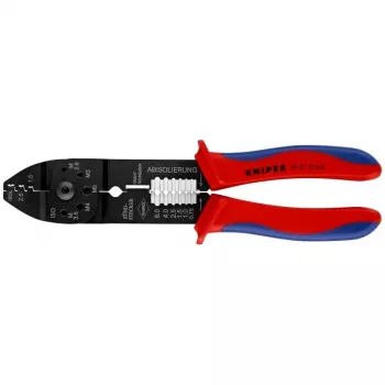 Knipex 97 21 215 B krimpgereedschap zwart, blauw, rood