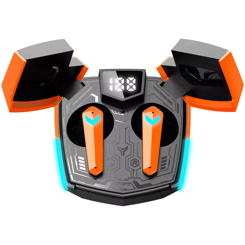 Canyon GTWS-2 Hoofdtelefoon Draadloos Ear-Hook Gaming USB Type-C Oplaaddock Oranje (CND-GTWS2O)