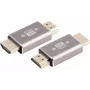 HDMI-A-adapter ShiverPeaks 10-01055 8K metaal, HDMI full-size naar HDMI full-size