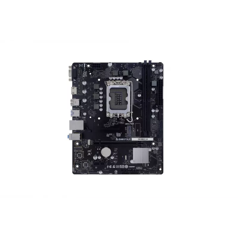 Moederbord Biostar H610MHC 2.0 Intel H610 LGA 1700 micro ATX