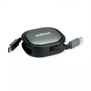 ROLINE USB2.0 oprolbaar kabel C-C ST/ST 1,2m – kabel – digitaal/data (11.02.8420)