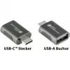 Good Connections adapter USB 3.2 Gen.1 3.0 stekker C naar USB-A bus verguld metalen behuizing (USB-AD302)