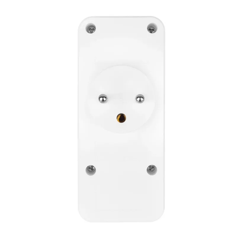 Power splitter MACLEAN MCE248 F/W — 3 AC-stopcontacten (1×16A, 2×6A) + 4×USB (2×A, 2×C PD 20W), EU-stekker, wit