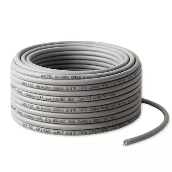 UTP-patchkabel QOLTEC CAT6 50 m koper (Cu) grijs