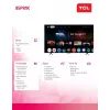 TV TCL 85P81K 85 inch QLED 4K, energie-efficiëntieklasse F