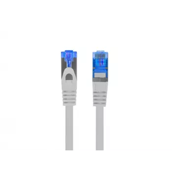 LANBERG netwerkkabel RJ-45 naar RJ-45 S/FTP PCF6A-10CC-0050-S, 0,5 m, CCA-geleider, 500 MHz, LSZH, grijs