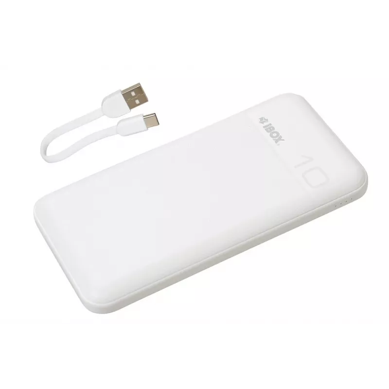 Draagbare powerbank IBOX IPB10 10000 mAh, Li-Ion, Quick Charge 3.0, USB-C- & USB-A-uitgangen, 20W PD