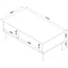 Cama TRESSE bank / tafel 110x60x40 mat groen