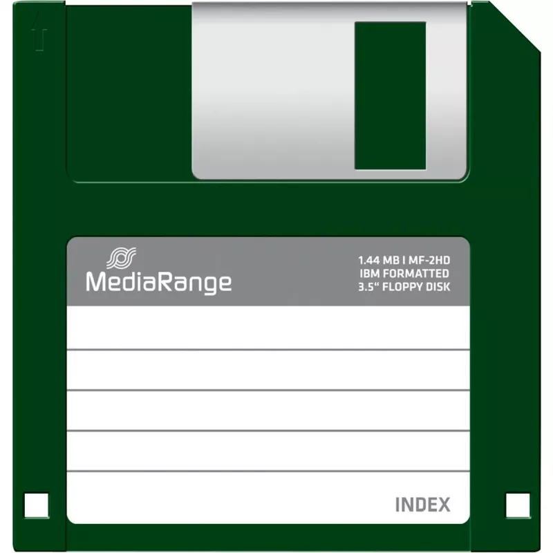 MediaRange MR200 3,5 inch 1,44 MB diskettes, 10 stuks, zwart