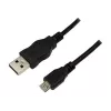 LogiLink USB 2.0 verbindingskabel, 1,8 m, zwart USB-A stekker - USB-B micro stekker, conform USB 2.0 (CU0034)