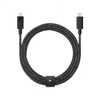 USB-kabel Native Union Belt USB 2.0 Type-C naar Type-C 2,4 m zwart