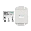 axing SPU 21-02 - kabelcombiner - 47 - 2200 MHz - grijs - zilver - 120 mm - 30 mm - 70 mm
