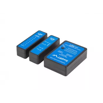 Netwerkkabeltester Lanberg NT-0404 PoE-tester zwart blauw
