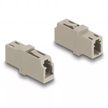 DeLOCK glasvezelkoppeling LC simplex bus naar LC simplex bus OM1/OM2 beige