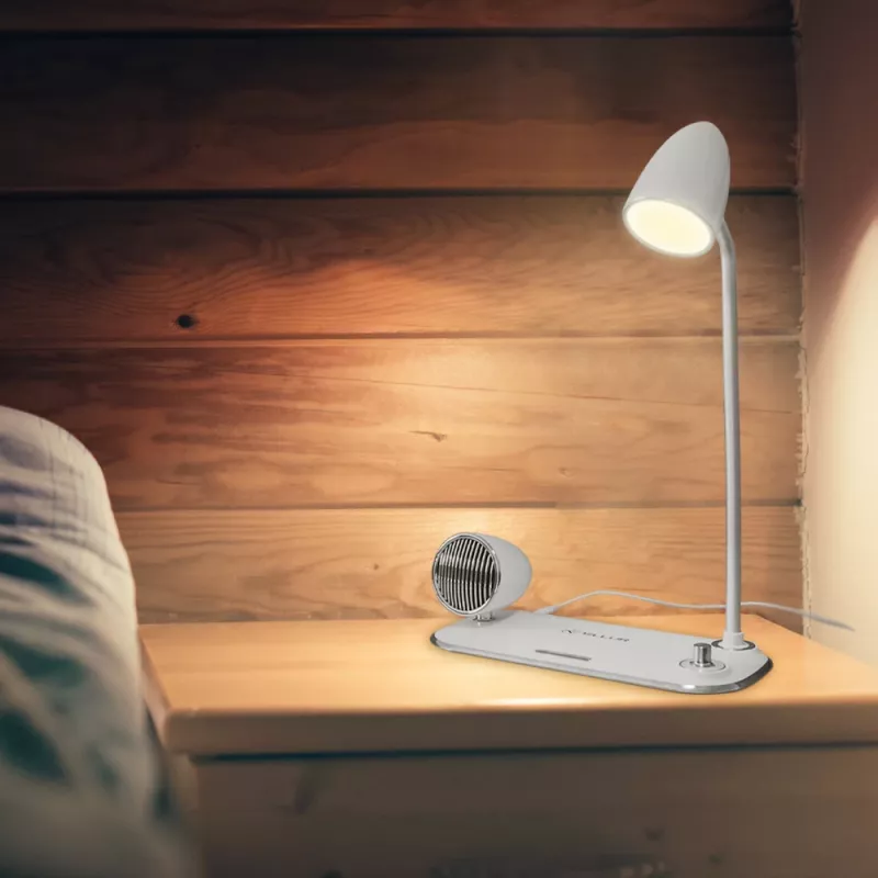 Draadloze bureaulader Tellur TLL151371 met bluetooth-luidspreker en bureaulamp