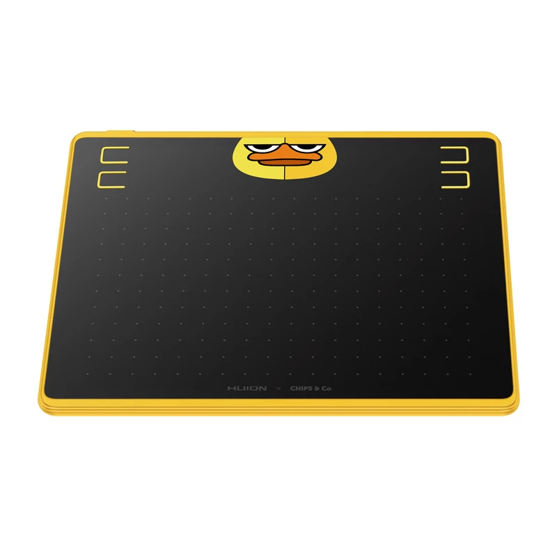 Grafisch pentablet HUION HS64 Special Edition zwart geel