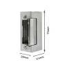 Elektromagnetisch slot QOLTEC 52459 12V symmetrisch met geheugen en vergrendeling