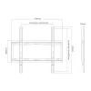 Sunne 32-55-EF vaste tv-muurbeugel, 32-55 inch, max. 40 kg, VESA tot 400x400, zwart
