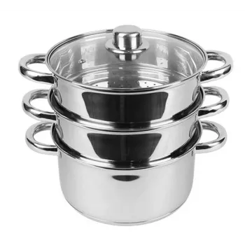 Elektrische stomer Maestro MR-2900-18 1500 W verticale stoom, 18 cm kookpan, 2 l, roestvrij staal & glas, geschikt voor inductie