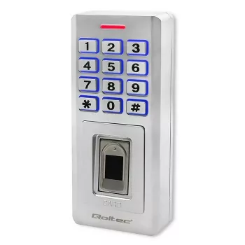Fingerprint- en RFID-codeslot QOLTEC 52447 met IP68-bescherming