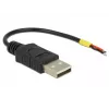 USB-kabel DeLOCK 85250 USB 2.0 0,1 m zwart