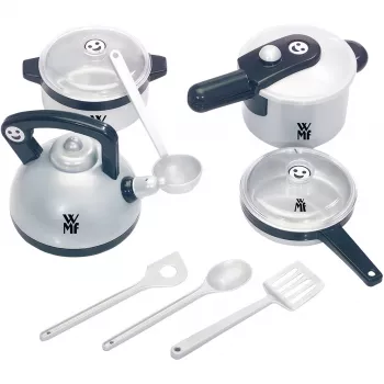 Pannenset Theo Klein WMF 9430 zwart zilver