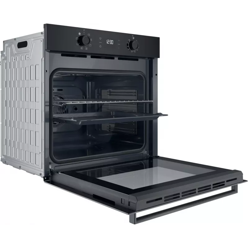 INDESIT oven | IO K55C B | 71 L | elektrisch | katalytisch | elektronisch | hoogte 59,5 cm | breedte 59,5 cm | zwart