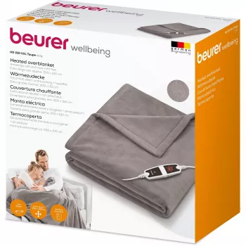 Beurer HD 150 XXL Cosy Taupe elektrische deken, 200 x 150 cm