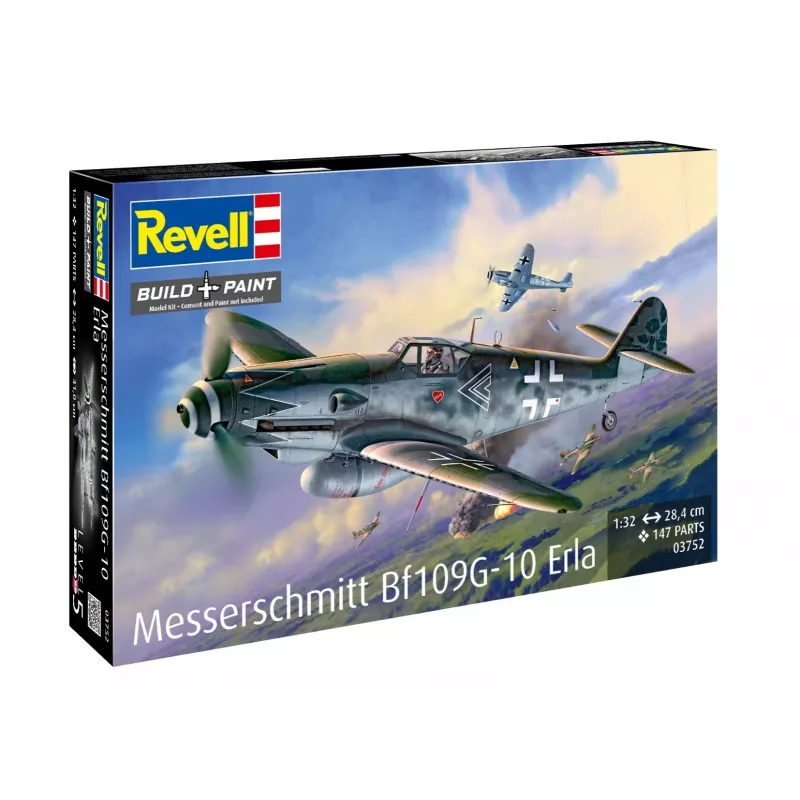 Kunststof modelvliegtuig REVELL Messerschmitt Bf109G-10 Erla schaal 1:32