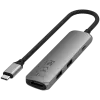 Satechi ST-P4SM interface hub USB Type-C 10000 Mbit/s grijs