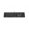 Bekabeld A4Tech-toetsenbord FX60H USB QWERTY – Full-Size 100%, achtergrondverlichting wit, grijs, USB-hub